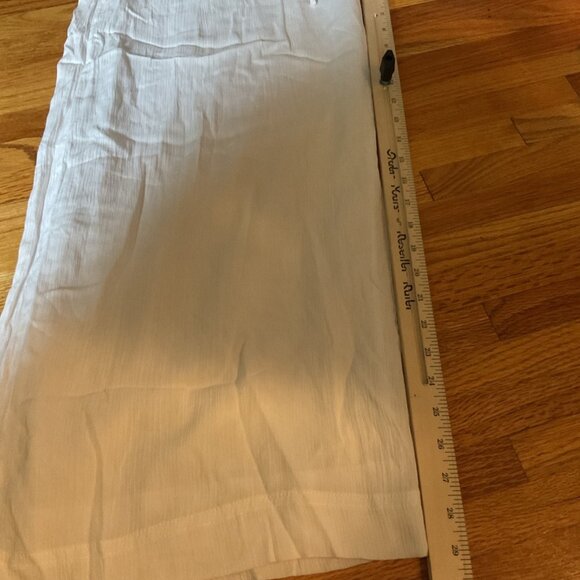 White Strapless Maxi Jumpsuit With Elastic Waist & Tie Belt Size M - Picture 4 of 11